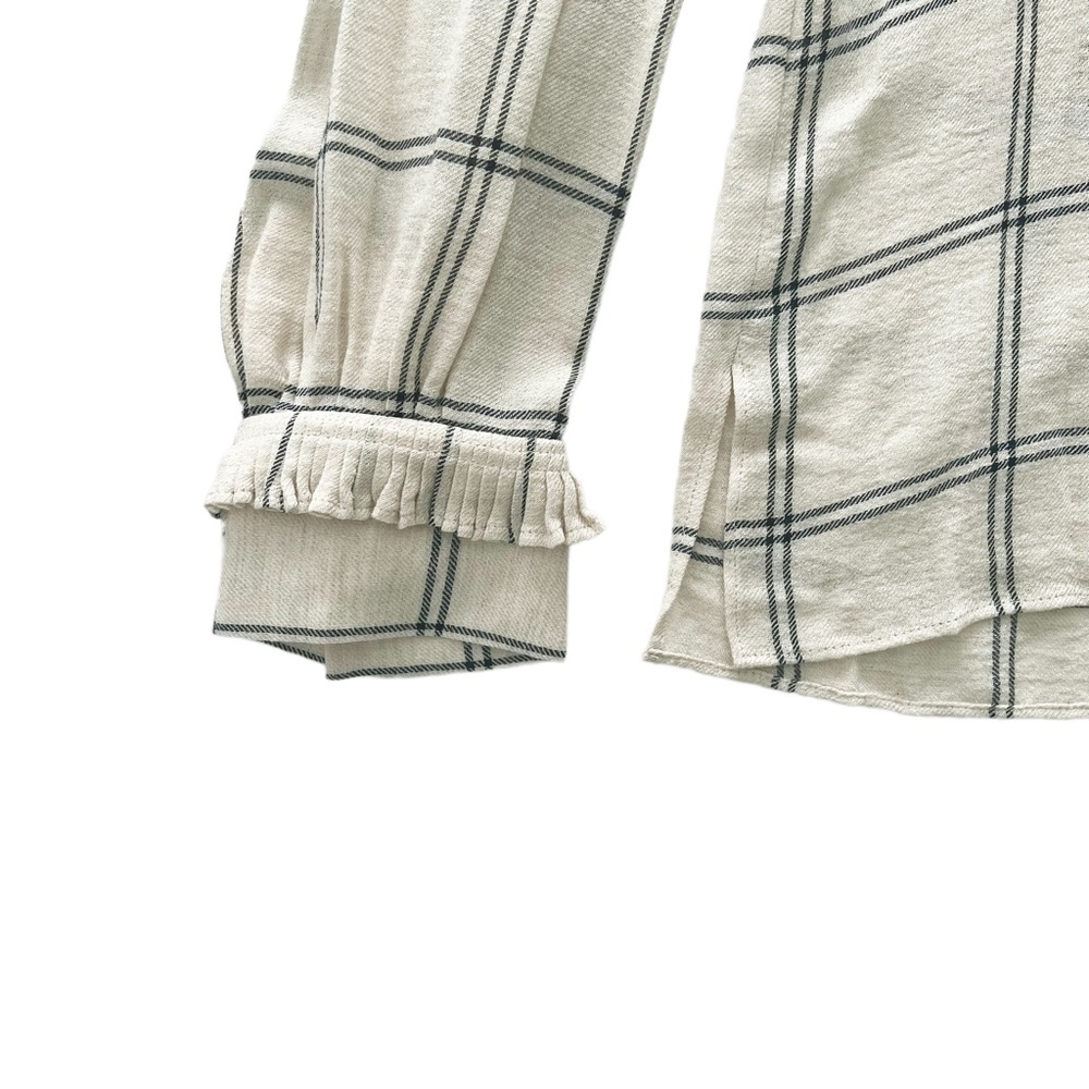 Kobi Halperin Catrina Windowpane Check Blouse | MEDIUM NWT - Picture 8 of 12